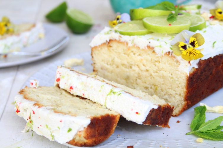 Sam’s coconut and lime loaf cake!