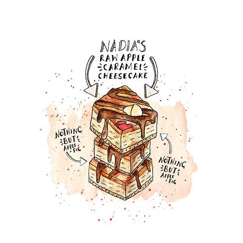 Nadia’s Raw Caramel Apple Cheesecake